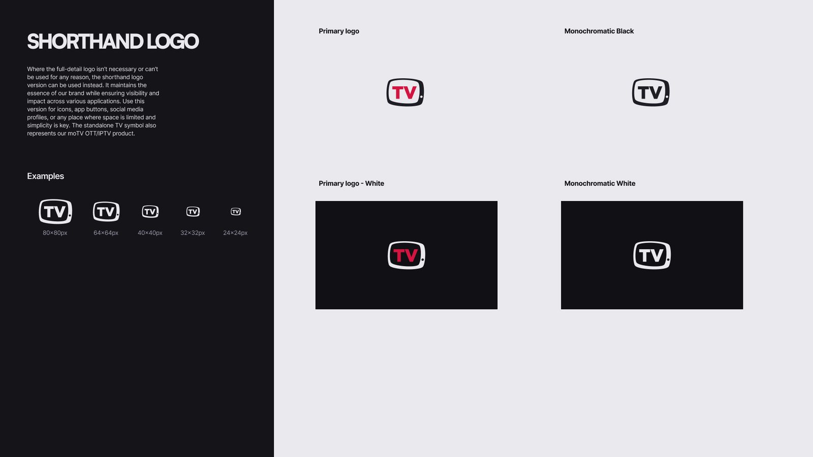 Shorthand logo slide